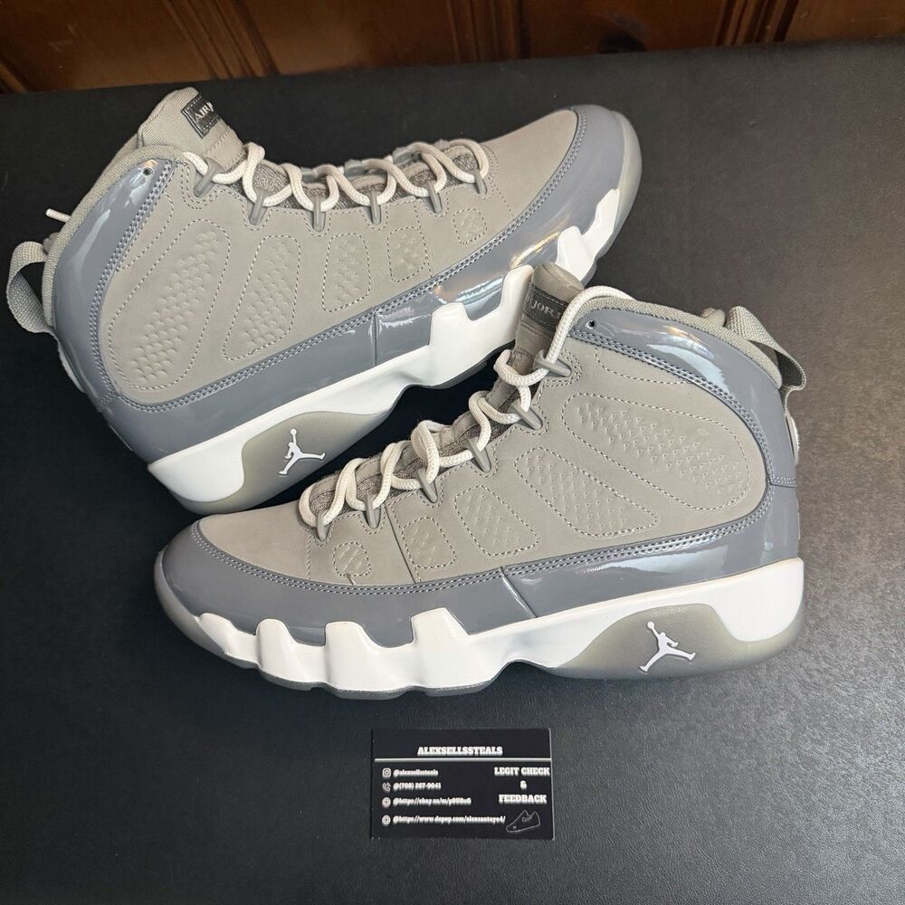 Air Jordan 9 Retro OG Cool Grey 2024 Size 9.5 Men (HV4794-011) USED ONCE